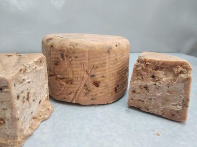 Сир твердий рослинний "Пармезан" з оливками та томатом Fruityland,200г 1532111653 фото